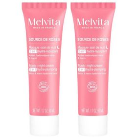 Melvita Source de Roses Crème Nuit Hydra Repulpante