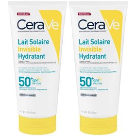 CeraVe Lait Solaire Invisible Hydratant SPF50+ Visage et Corps