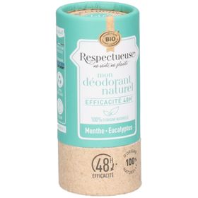 Respectueuse Déodorant Naturel Bio Menthe Eucalyptus Stick