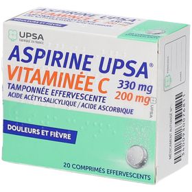 Aspirine UPSA Vitaminée C - Comprimés effervescents