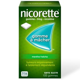 Nicorette® menthe fraiche s/s 2 mg