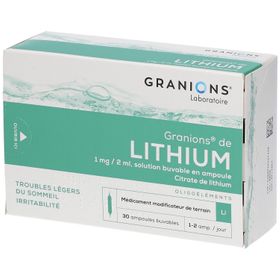 Granions® de Lithium 1 mg/2 mL