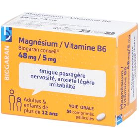 Biogaran Conseil Magnesium/Vitamine B6 48 mg/5 mg