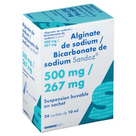 Alginate de sodium / Bicarbonate de sodium Sandoz®