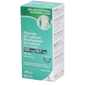 Alginate/Bicar de Sodium Mylan Conseil 500 mg/267 mg s/s