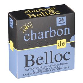 Charbon de Belloc 125 mg,
