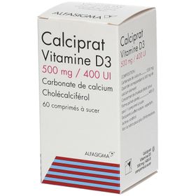 Calciprat Vitamine D3 500 mg / 400 UI