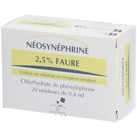Europhta Néosynéphrine 2,5% Faure Collyre en Solution Unidose