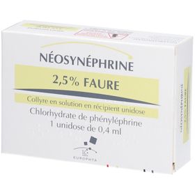 Néosynéphrine Collyre 2,5% Faure Unidoses