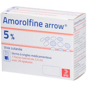 Amorolfine Arrow 5% - Vernis à ongles médicamenteux 2,5 ml