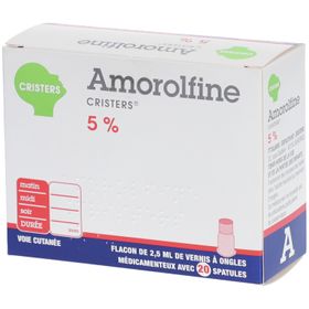 Amorolfine Cristers vernis pour traitement des ongles