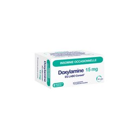 Doxylamine EG Labo 15 mg, comprimé pelliculé sécable