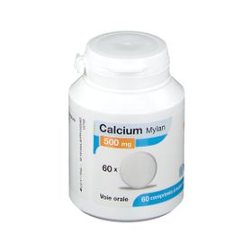 Calcium - Carence calcique - Voie orale - 500mg - 60 comprimés