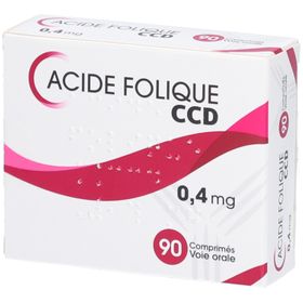 Acide Folique CCD 0,4 mg Comprimés