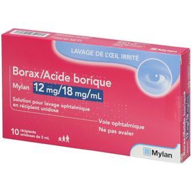 Borax/Acide borique Viatris 12mg/18mg/ml Mylan