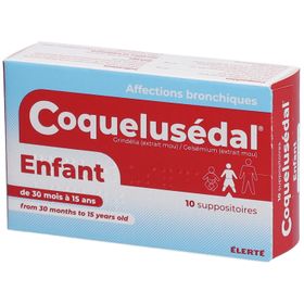 Elerté Laboratoire Coquelusedal Suppositoires Enfant Rhume et Symptômes Grippaux