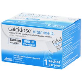 Calcidose Vitamine D3 poudre pour solution buvable