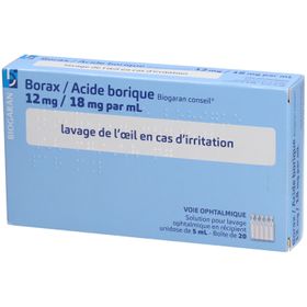 Biogaran Borax / Acide borique Solution ophtalmique