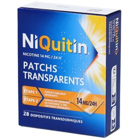 Niquitin Patchs Transparents 14 mg/ 24 h