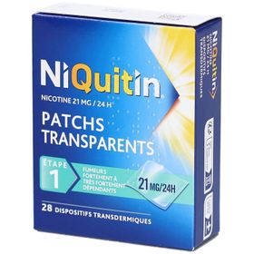 Niquitin Patchs Transparents 21 mg/24h