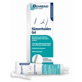 BEHREND Homecare® Gel pour les hémorroïdes - en cas d'hémorroïdes internes & externes, de démangeaisons anales, de fissures anales & de proctite
