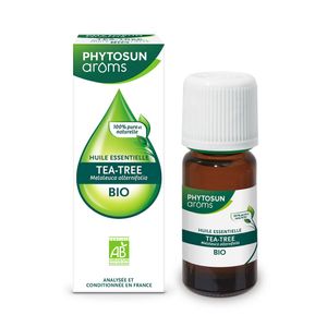 PHYTOSUN AROMS - Huile Essentielle Tea-Tree Bio (Arbre à Thé) - HEBBD - 100 % Pure & Naturelle - 100 % Bio thumbnail
