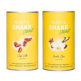 BEAVITA Shake minceur, Caffè Latte + Vanilla Chai