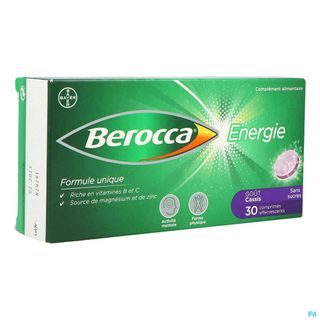 Bayer Berocca Energy – vitalité physique et mentale goût cassis