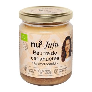 NU3 Beurre de Cacahuètes Caramélisées Bio x Jujufitcats