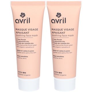 AVRIL Masque visage Apaisant 2x50 ml - Redcare Pharmacie