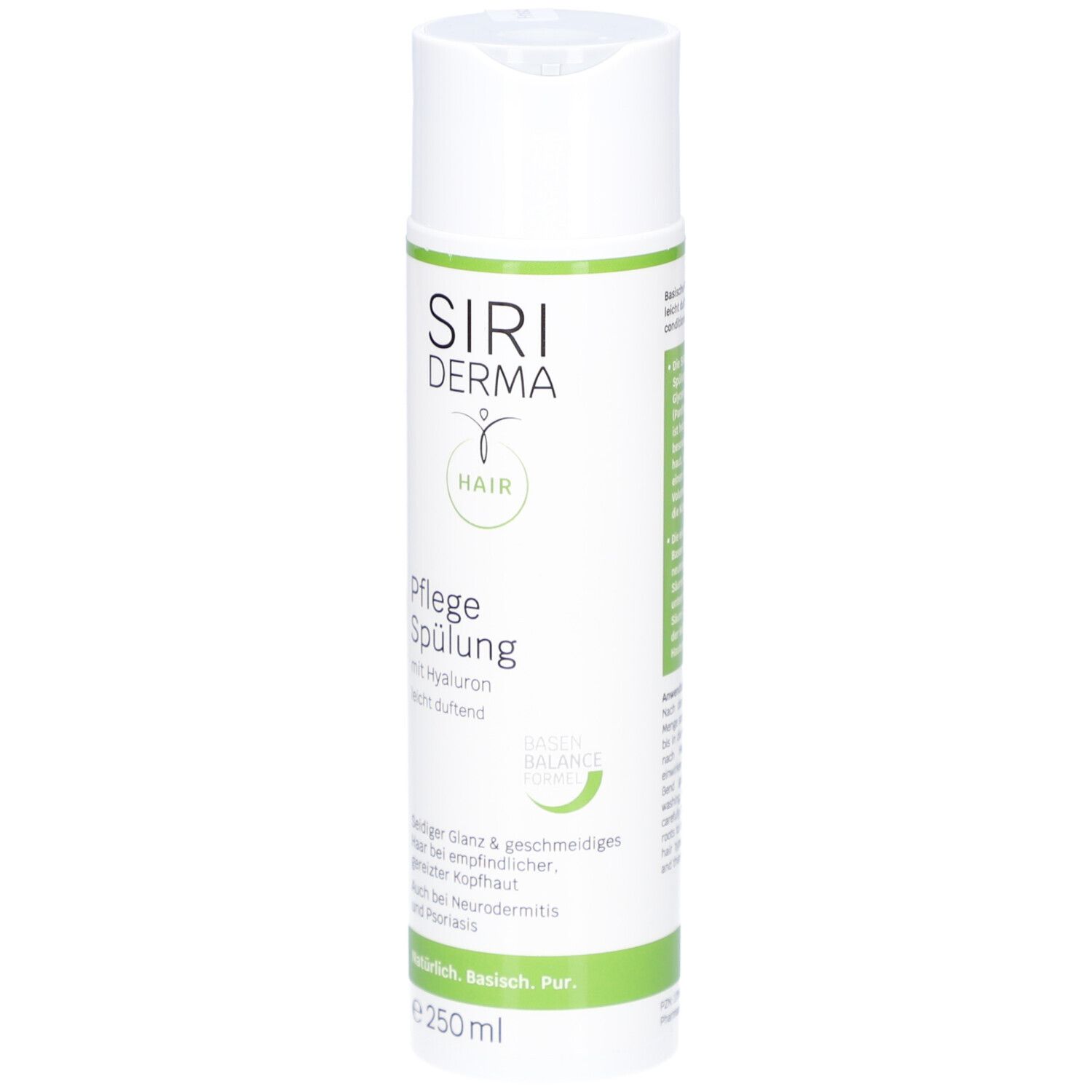 Siri Derma Soin Après-Shampoing, 250 ml, à l'acide hyaluronique.