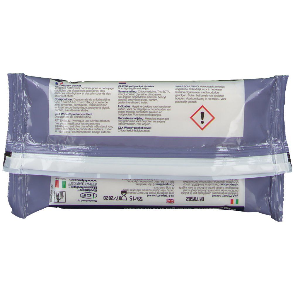 CLXWipes® Pocket pour chiens et chats