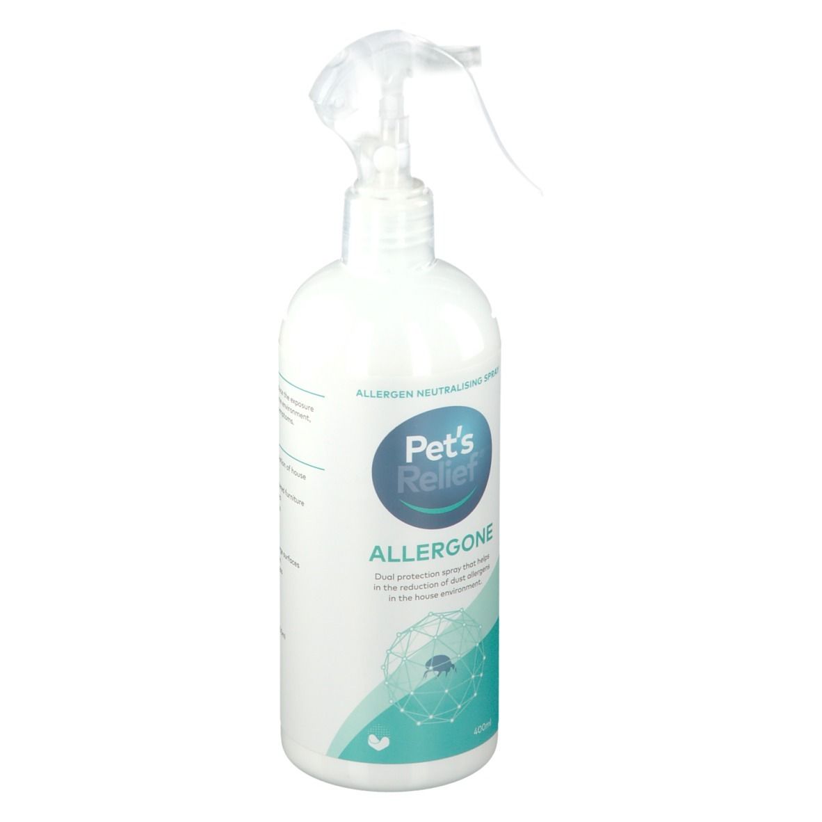 Flacon pulvérisateur Pet's Relief Allergone de 400 ml.