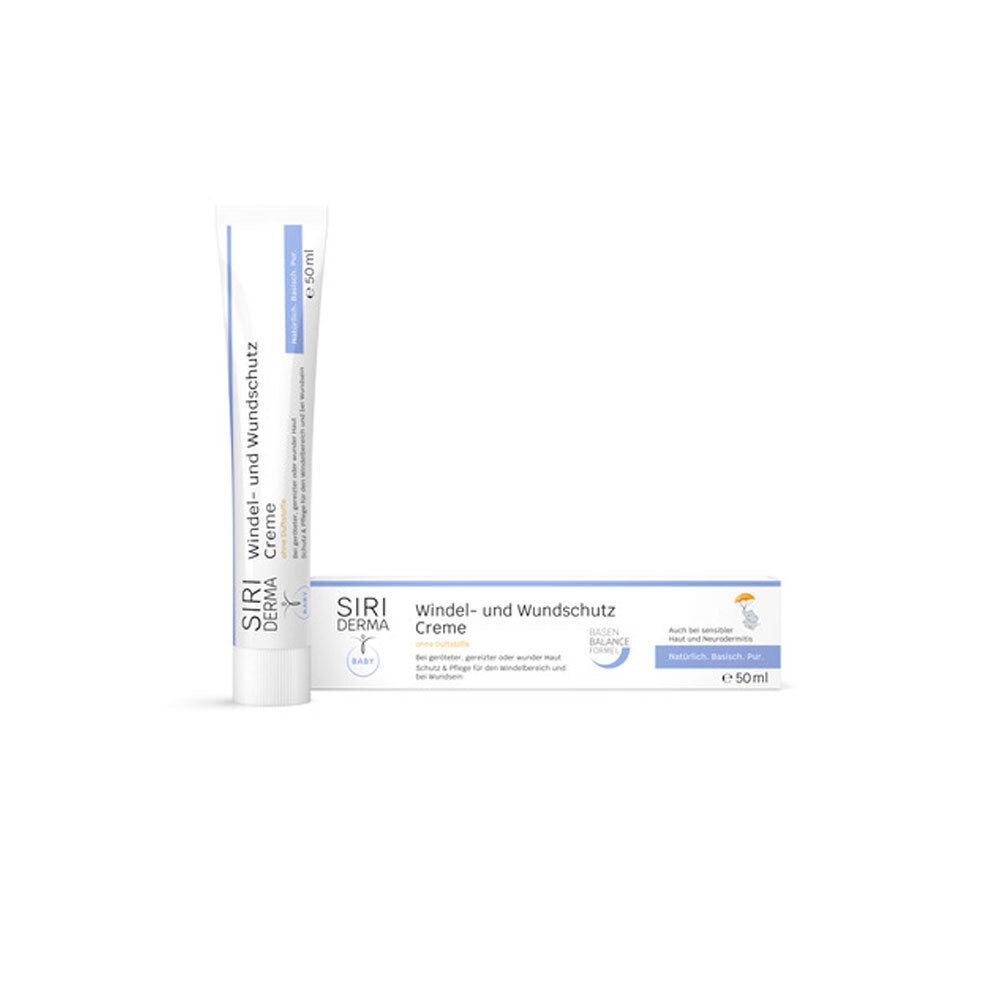 Tube de crème SIRI DERMA pour la protection contre les érythèmes et les plaies, 50ml.