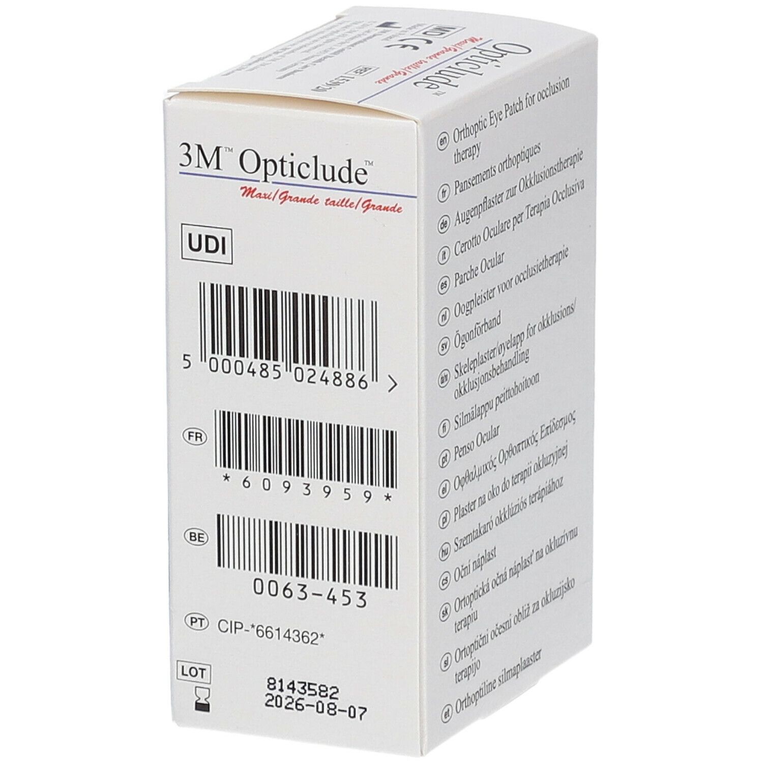 3M™ Opticlude™ Pansement Orthoptique Senior 5,7 cm x 8,2 cm