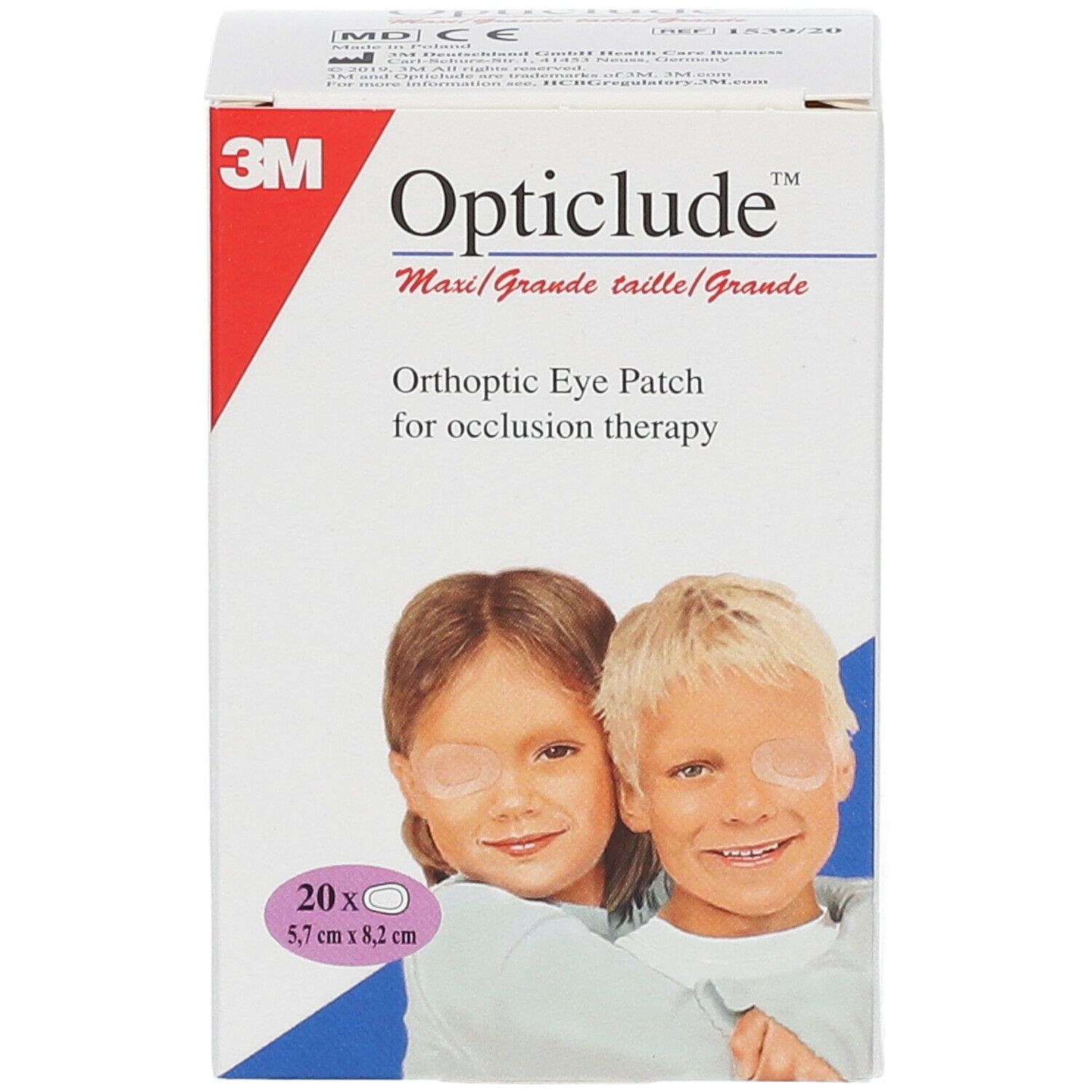 3M™ Opticlude™ Pansement Orthoptique Senior 5,7 cm x 8,2 cm