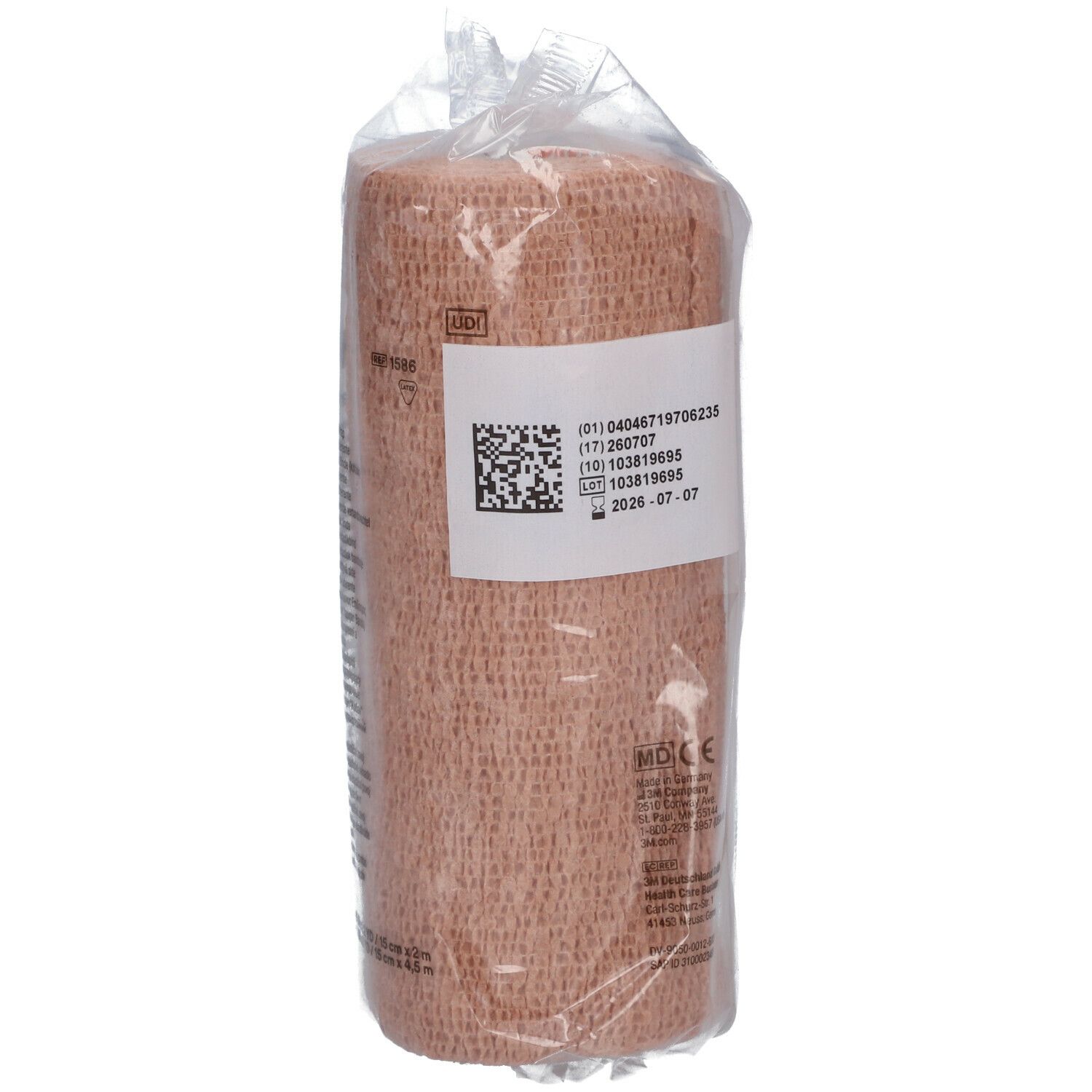 3M Coban Bande auto-adhérante 15 x 4,5 cm