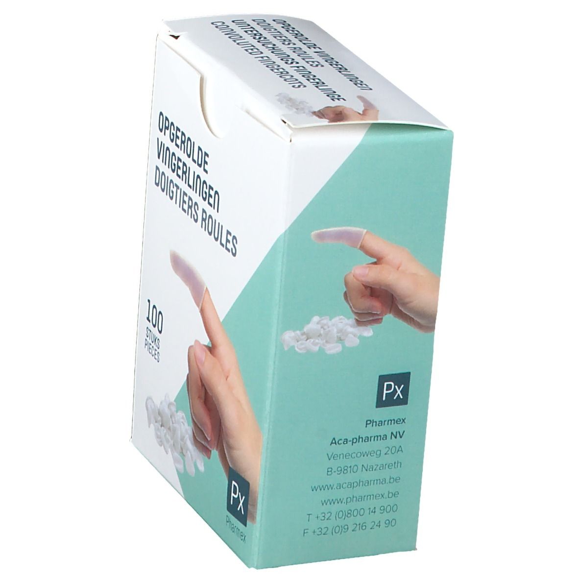 Pharmex® Doigtiers roules medium