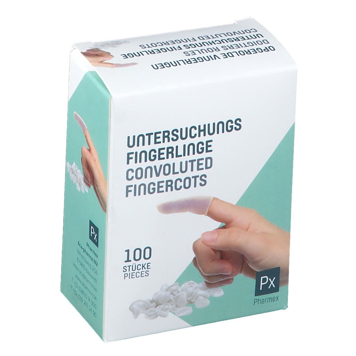 Pharmex® Doigtiers roules medium