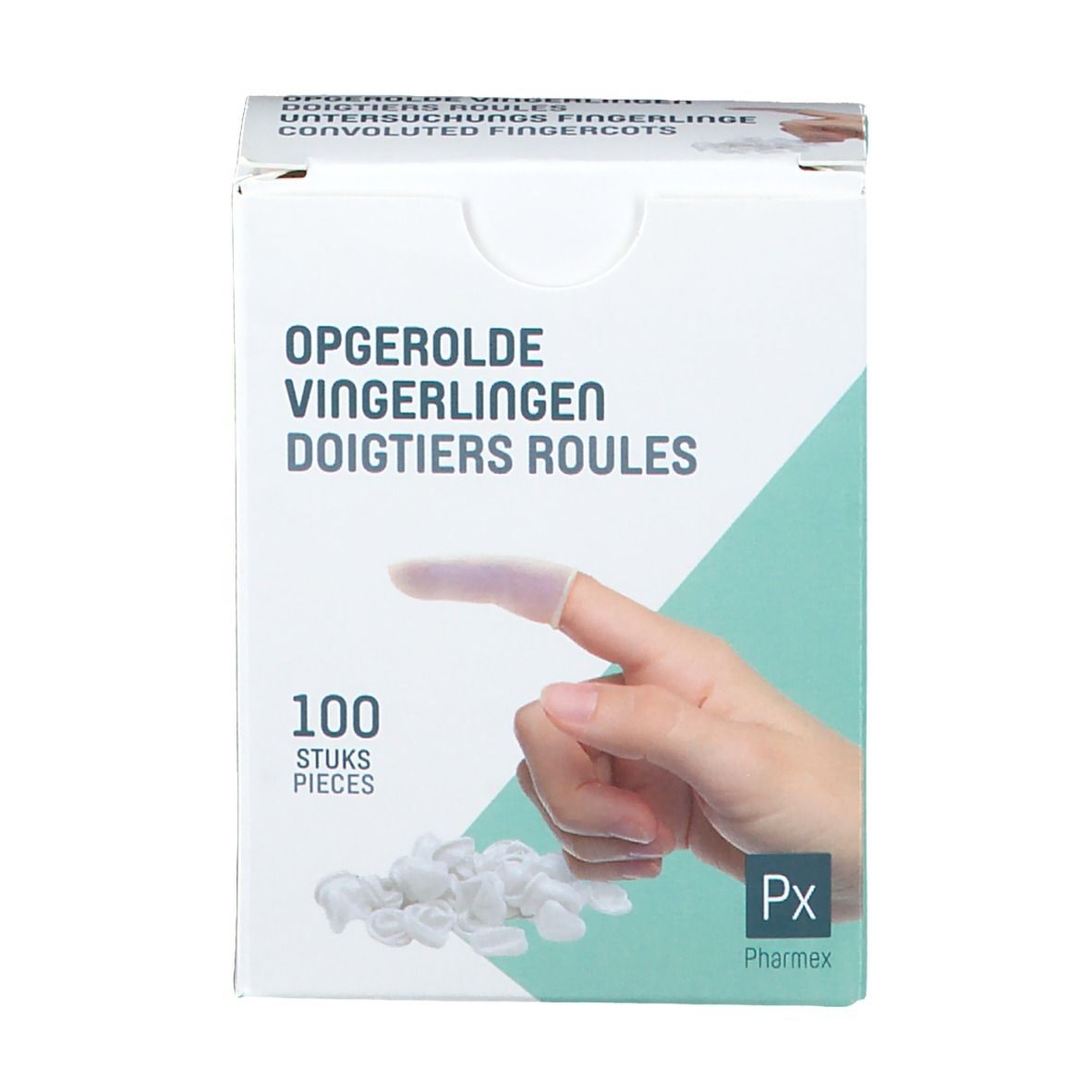Pharmex® Doigtiers roules medium