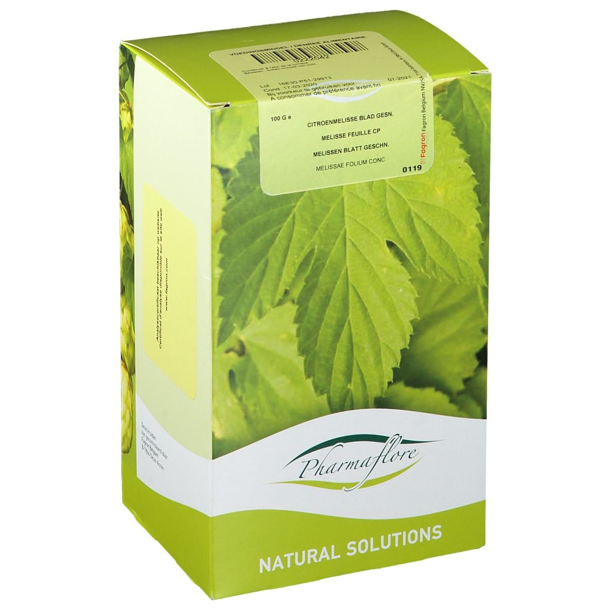 Pharmaflore Mélisse feuille, coupée