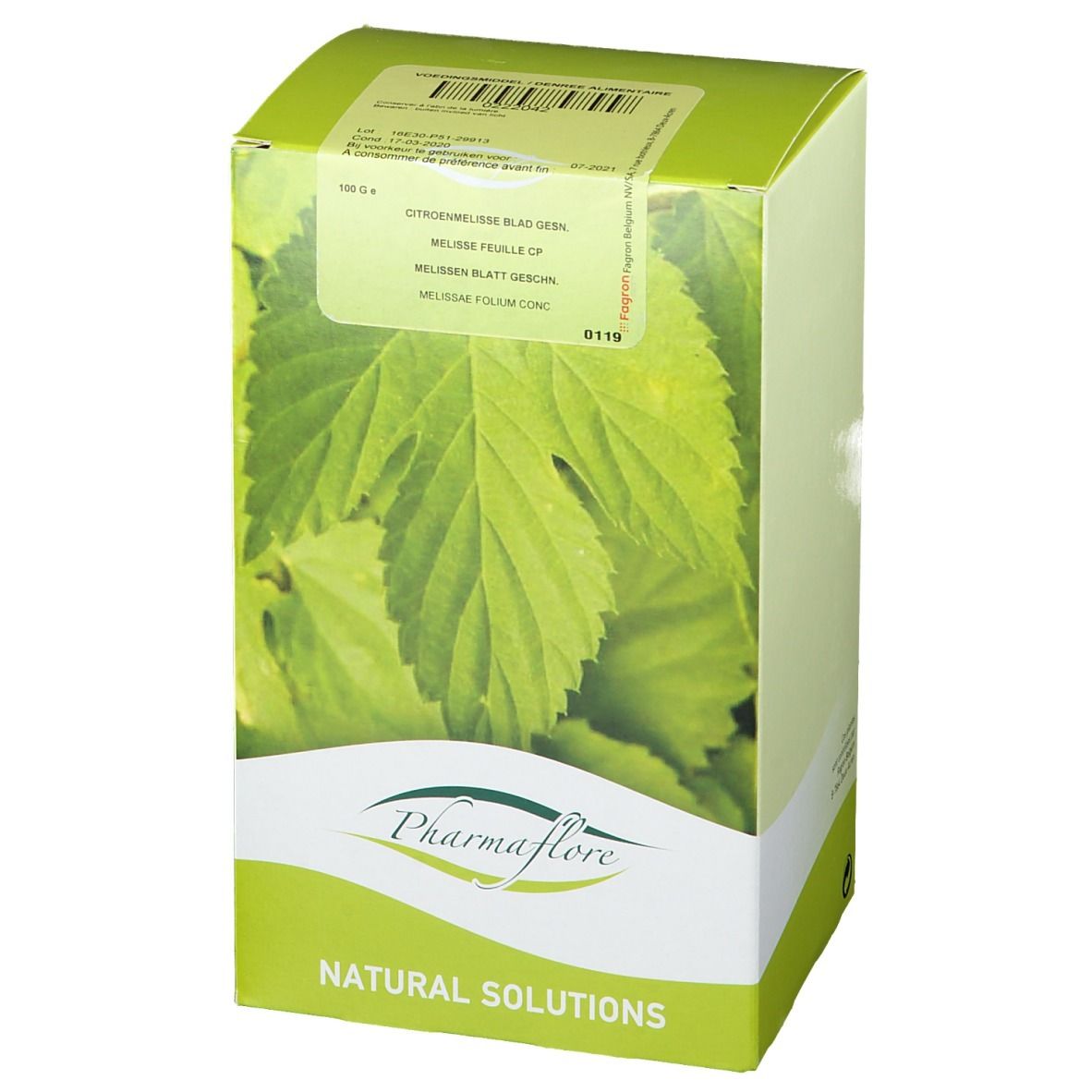 Pharmaflore Mélisse feuille, coupée