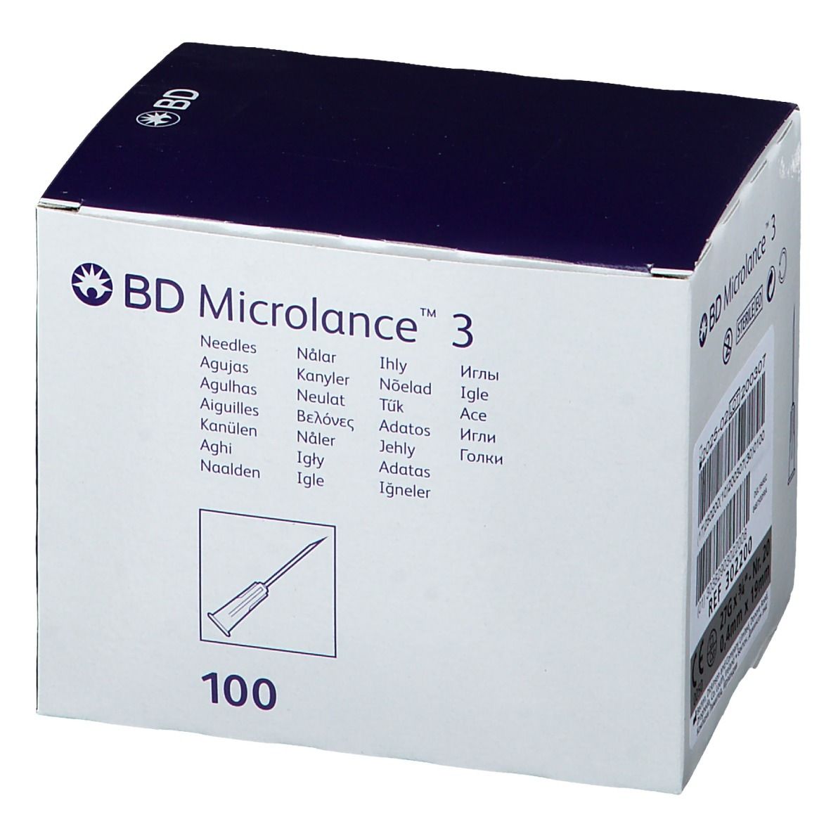 BD Microlance™3 Lot de 100 Aiguilles 27G x 3/4 (0,4 x19 mm)