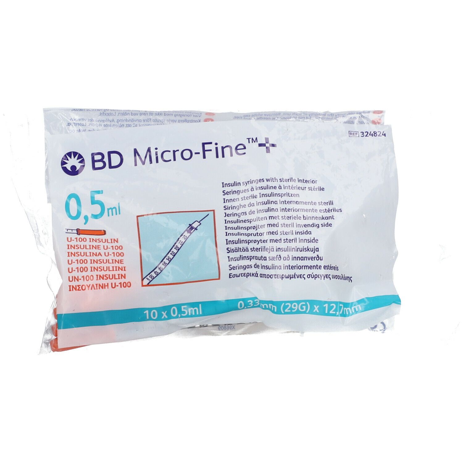 Seringues BD Micro-Fine™ + 1 ml 29G 12.7 mm- Conditionnement par 300