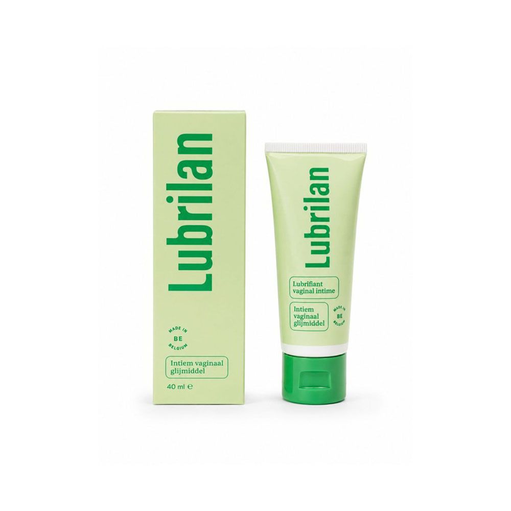 Emballage Lubrilan lubrifiant avec description produit en français et mention 40 ml.