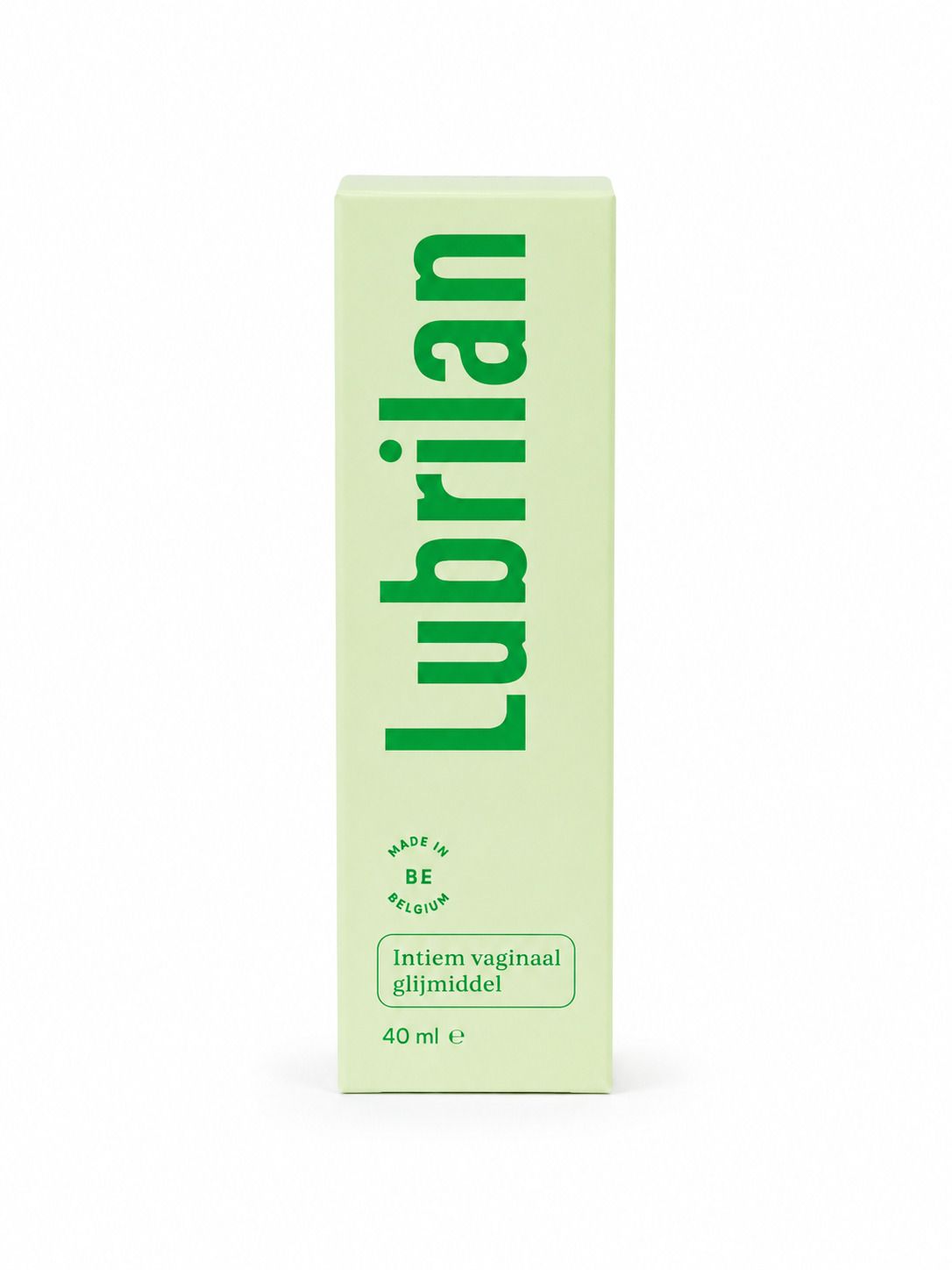Lubrifiant intime Lubrilan, 40 ml, fabriqué en Belgique.