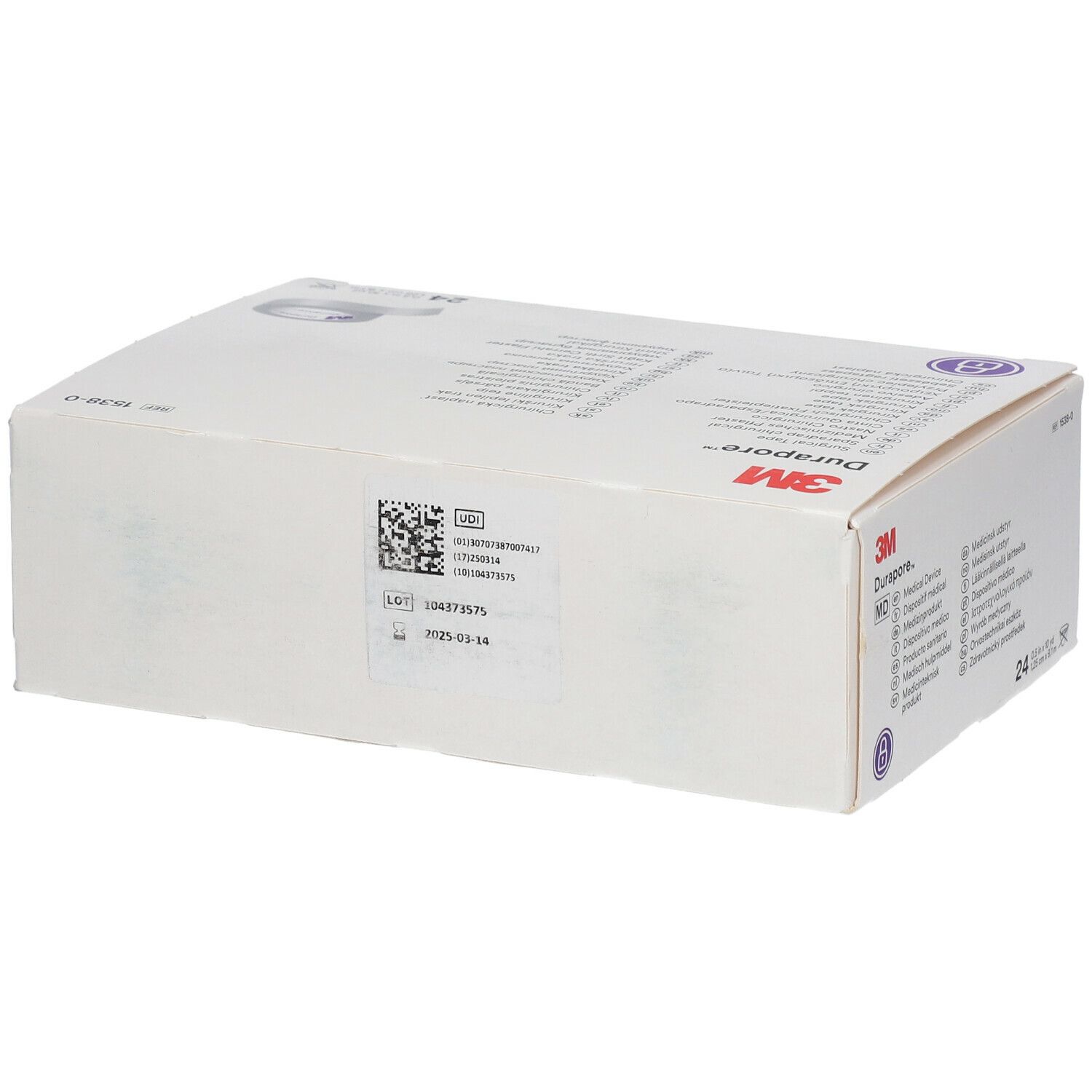 3M™ Durapore™ Sparadrap Chirurgical 9,14 x 1,25 cm