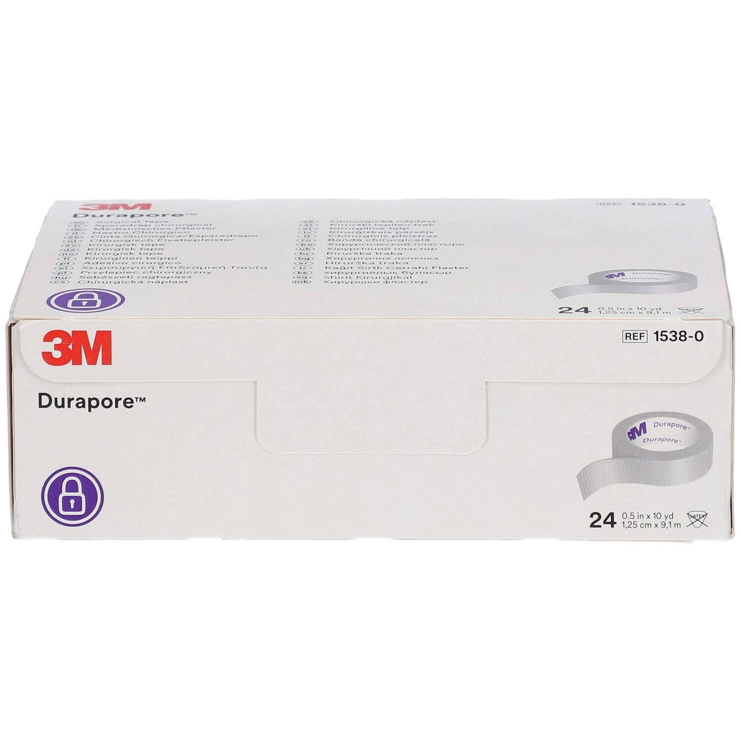 3M™ Durapore™ Sparadrap Chirurgical 9,14 x 1,25 cm