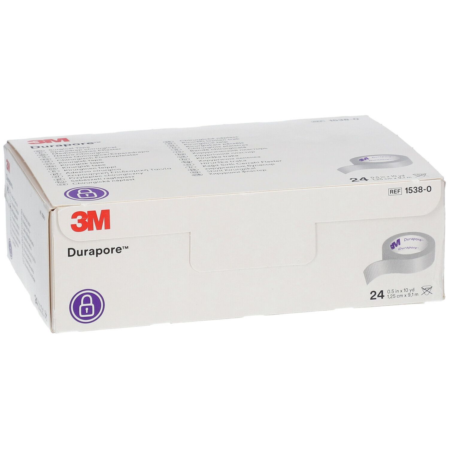 3M™ Durapore™ Sparadrap Chirurgical 9,14 x 1,25 cm