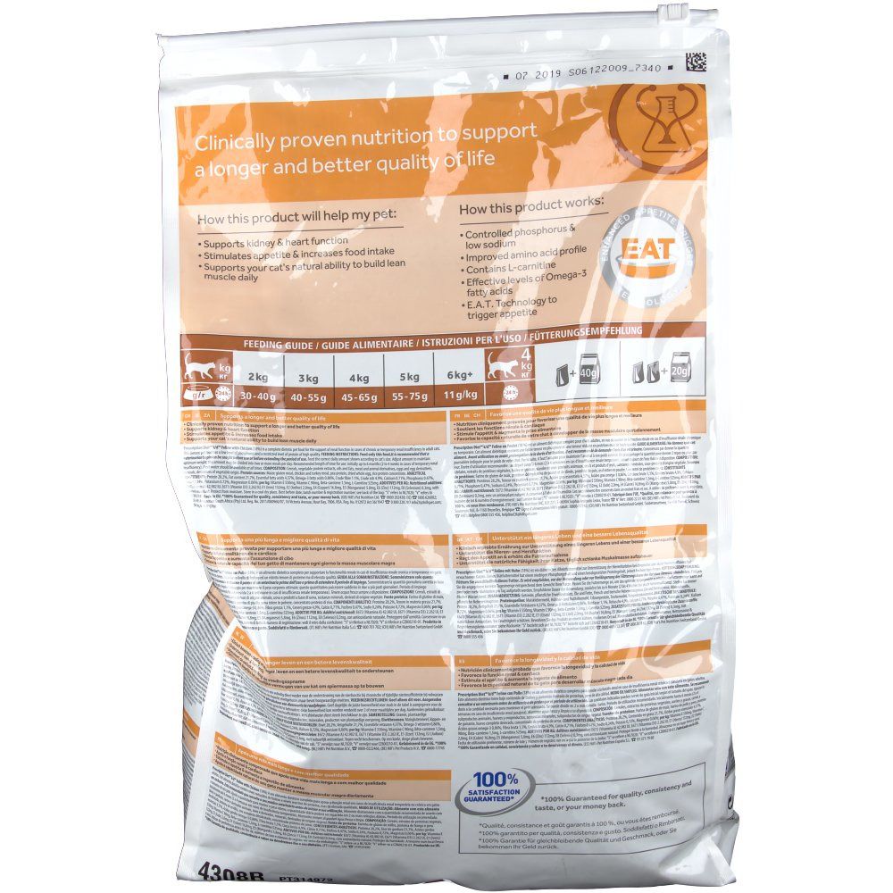 Hill's Prescription Diet™ k/d Aliment pour chat au poulet